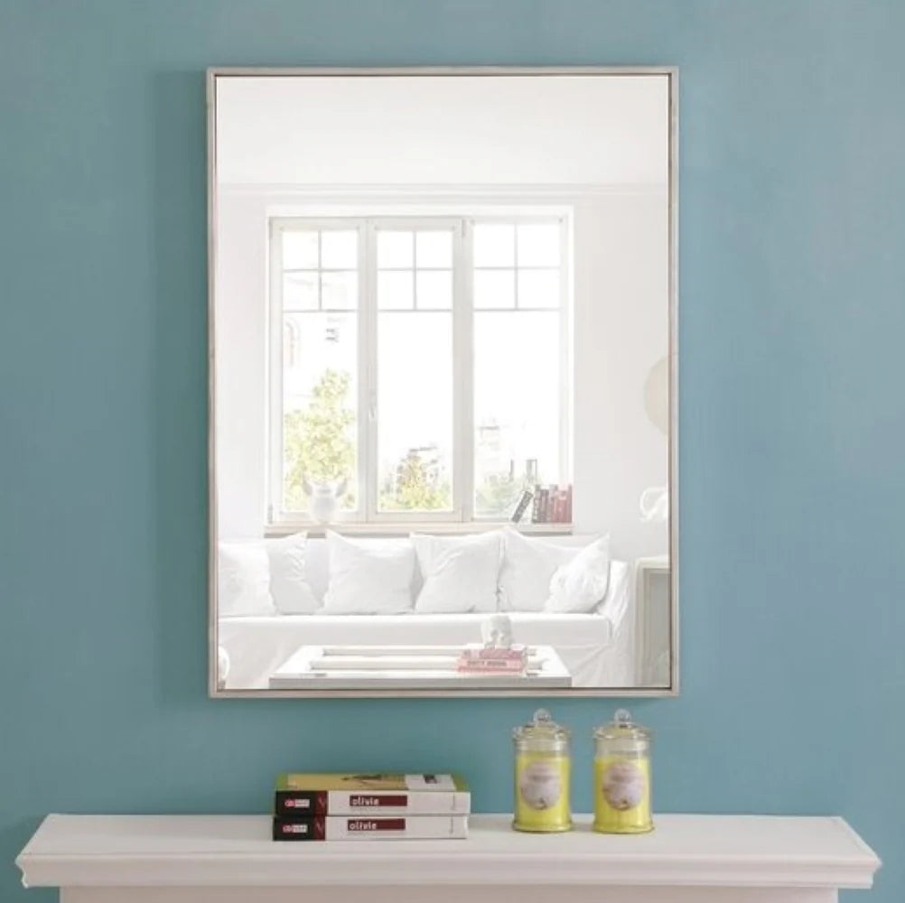 Vera 24" x 32" Rectangular Vanity Mirror with Modern Metal Frame