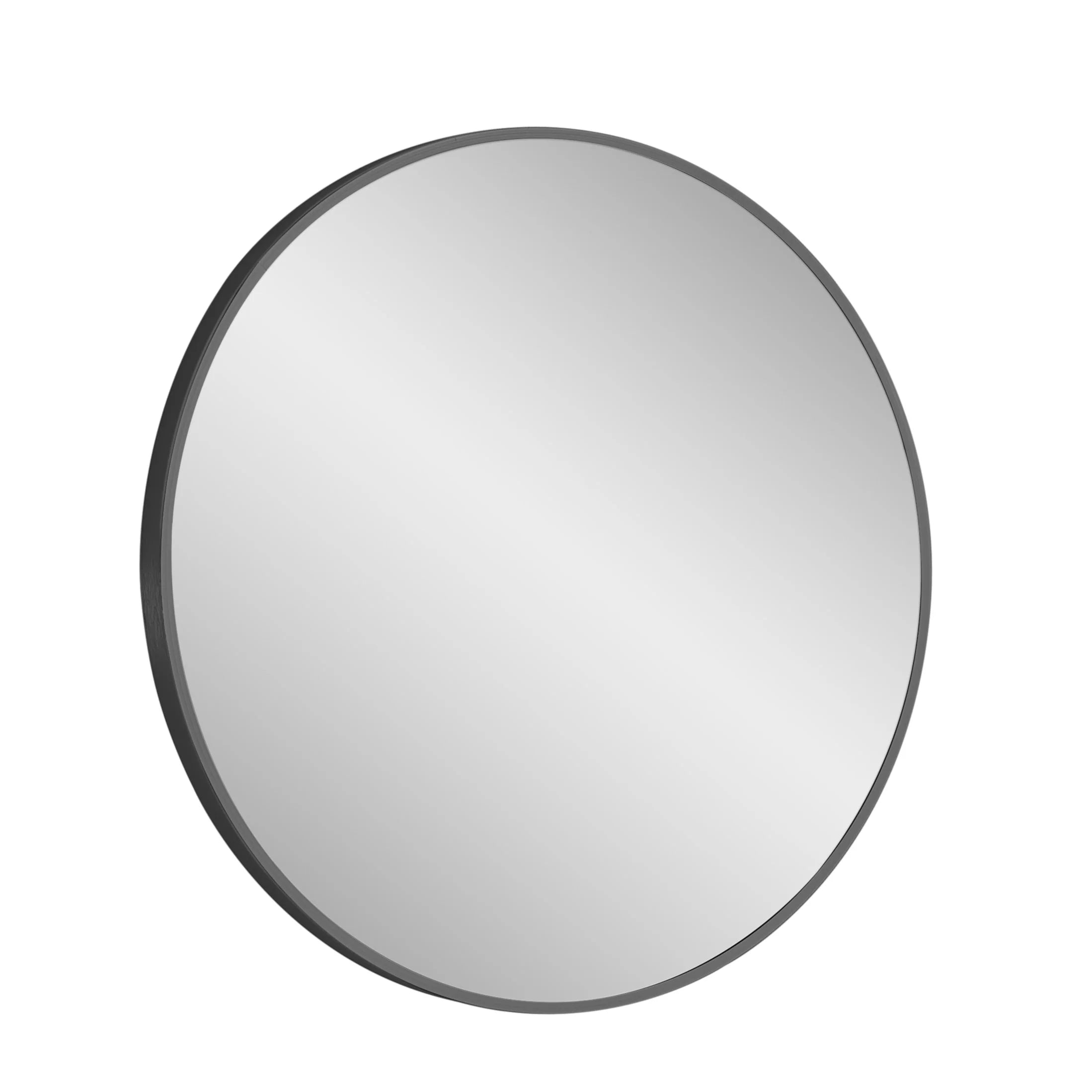 Vera 28" x 28" Round Vanity Mirror with Stainless Steel Frame