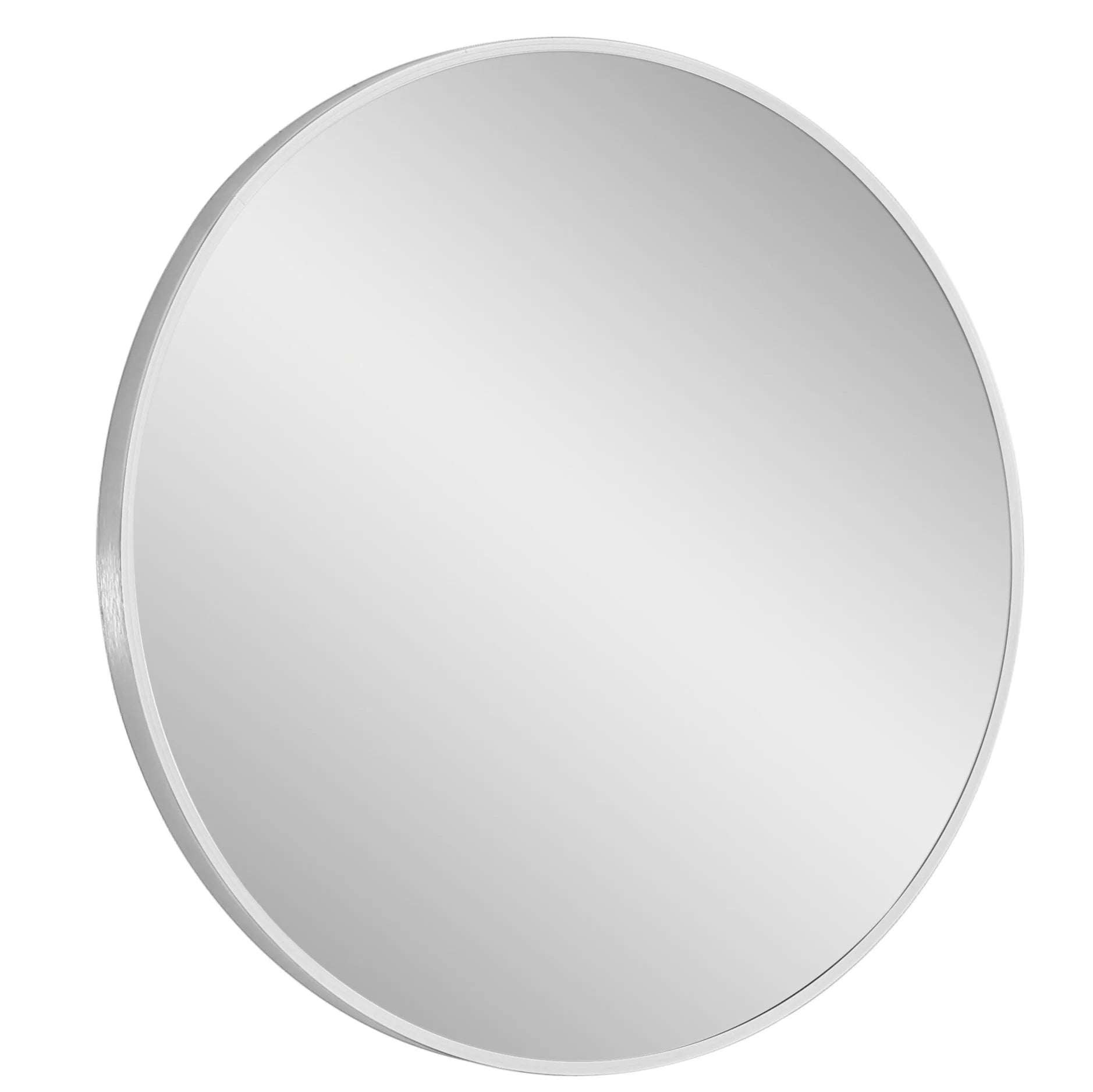 Vera 28" x 28" Round Vanity Mirror with Stainless Steel Frame