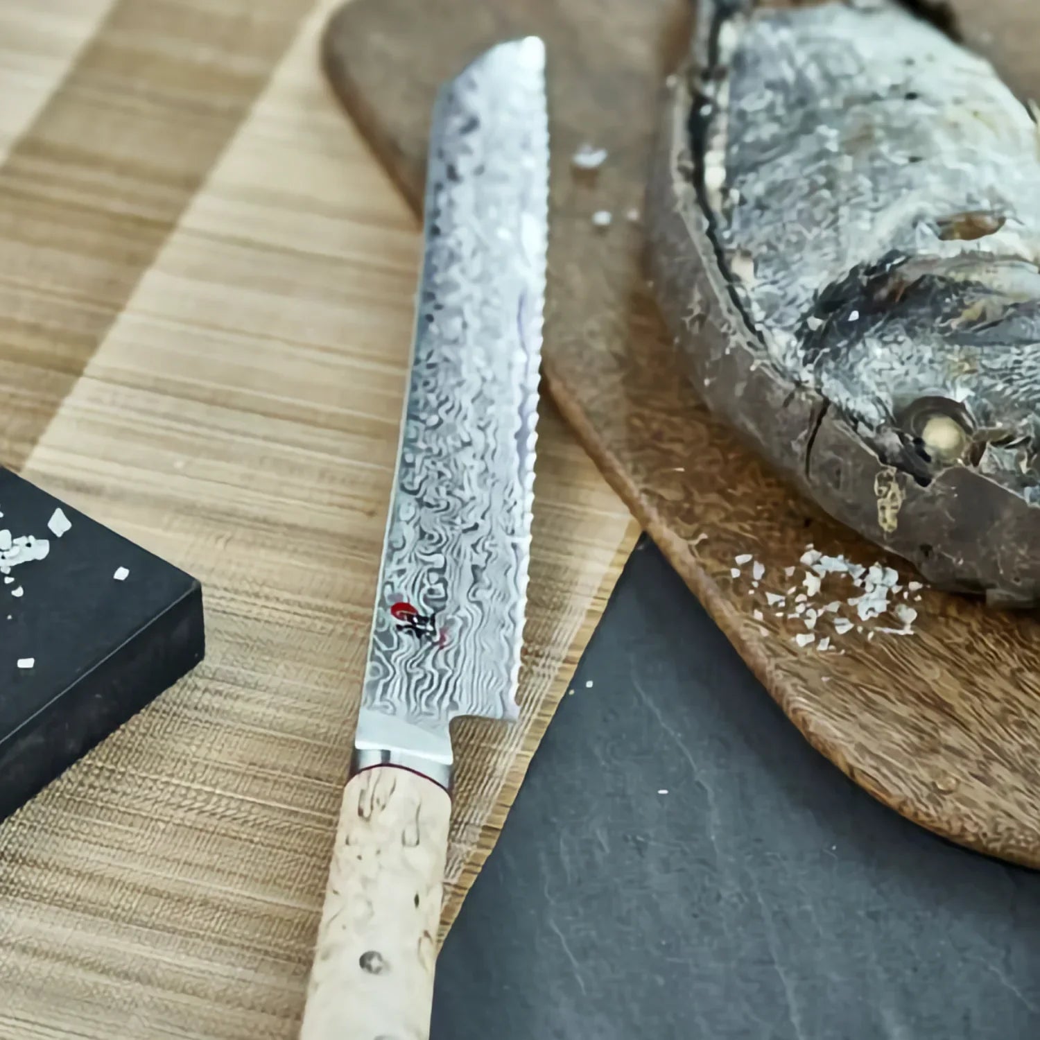 MIYABI 5000 MCD - 9-inch - Bread knife, brown 