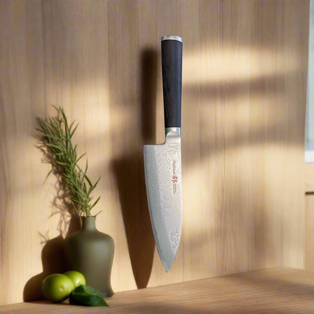 Miyako SUS 165mm Deba Knife Right Hand | 33 Layer Damascus Steel Blade  – Made in Japan 