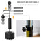 Soozier 3-in-1 Boxing Punching Bag Stand with Speedballs Relax Bar PU-Wrapped Bag Adjustable Height for Home Gym