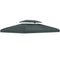Outsunny Gazebo Replacement Canopy 13'x10', 2 Tier UV Protection Top, Grey for Garden Pavilion