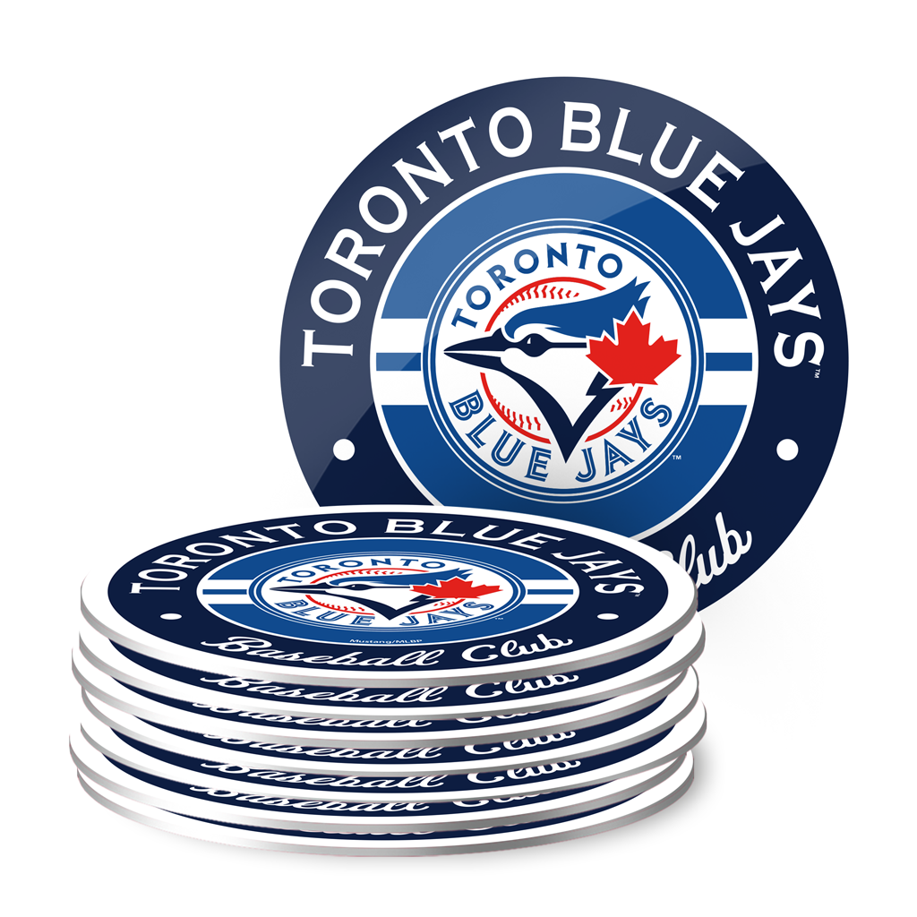 Toronto Blue Jays Mug & Coaster Set - 2 Pack 15oz Mugs | 8 Pack Coasters 