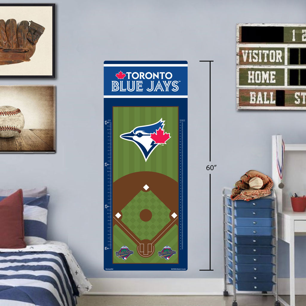 Toronto Blue Jays Repositional Vinyl Growth Chart 