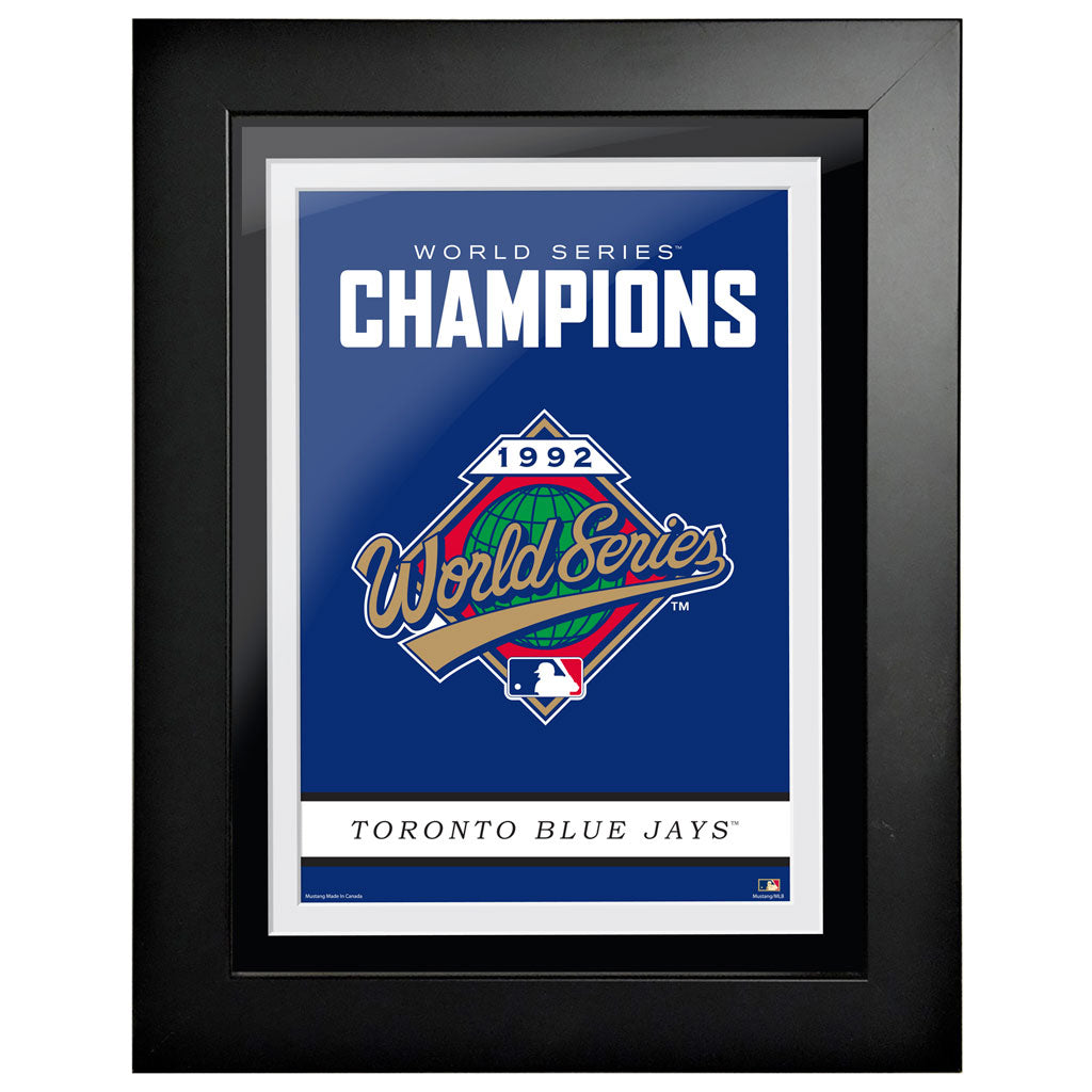 Toronto Blue Jays Cooperstown World Series Logo 1992 12x16 Framed Art 