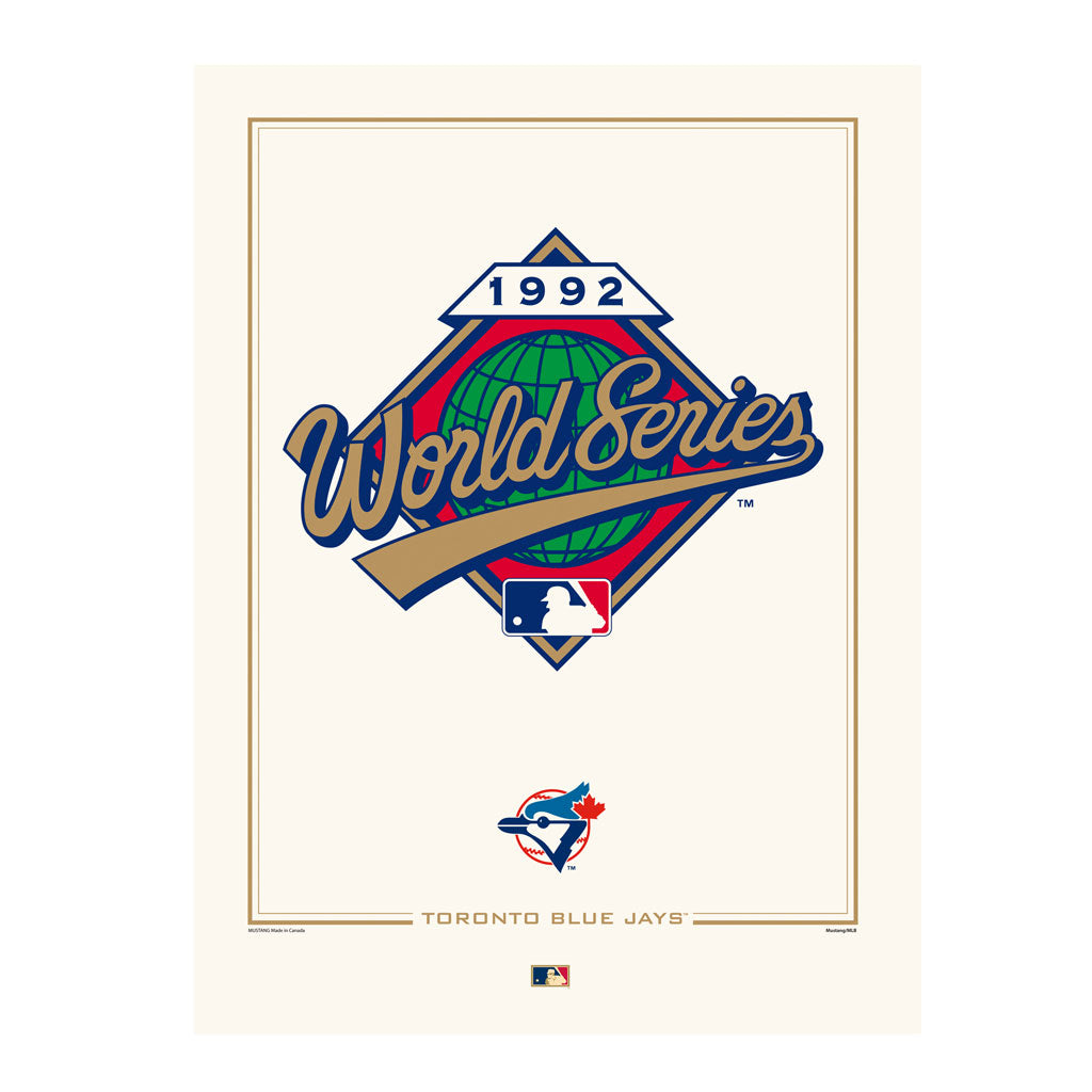 Toronto Blue Jays 1992 World Series Logos to History 12x16 Print 