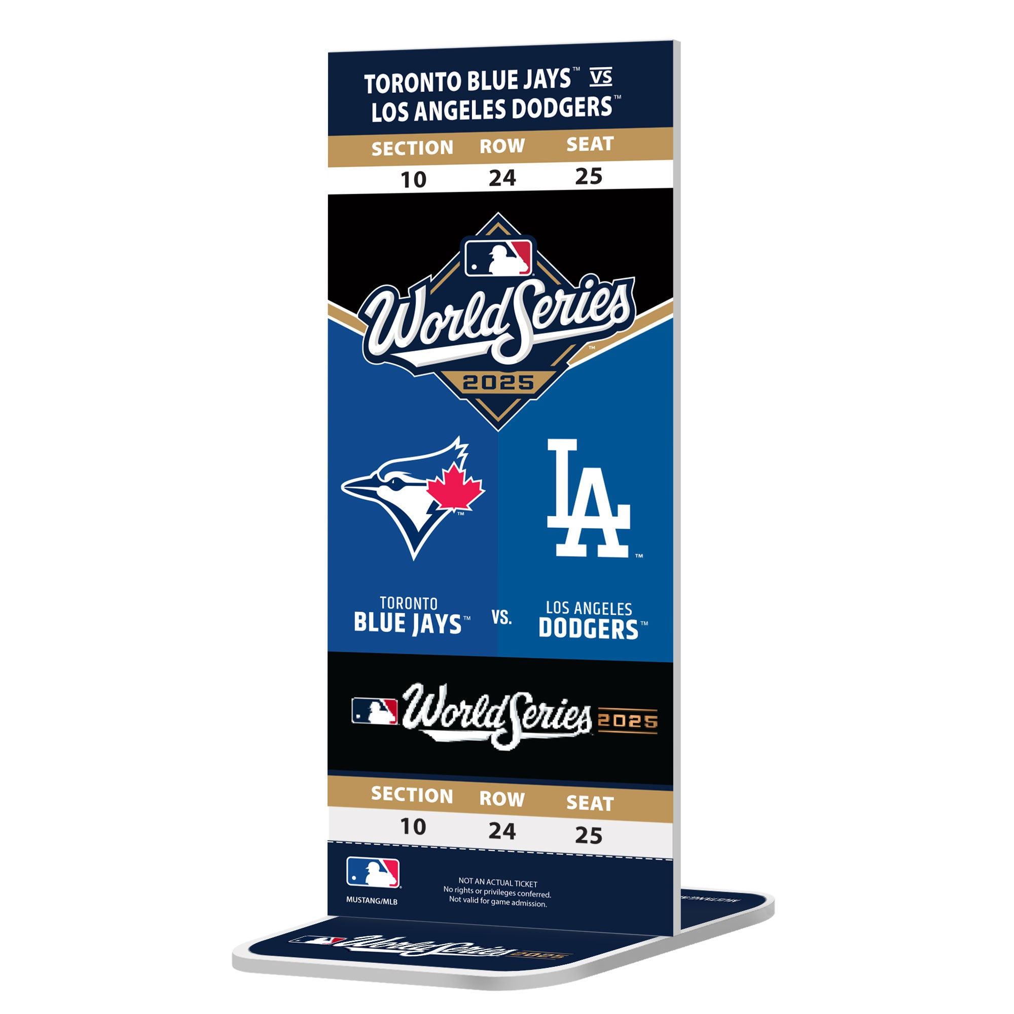 MLB World Series 2025 Replica OPENING NIGHT Ticket | Toronto Blue Jays vs LA Dodgers 