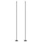 Outsunny 2 Pack of 10' String Light Poles, Steel Hanging Lighting Stand for Patio, Backyard, Deck, Wedding, Party, Black