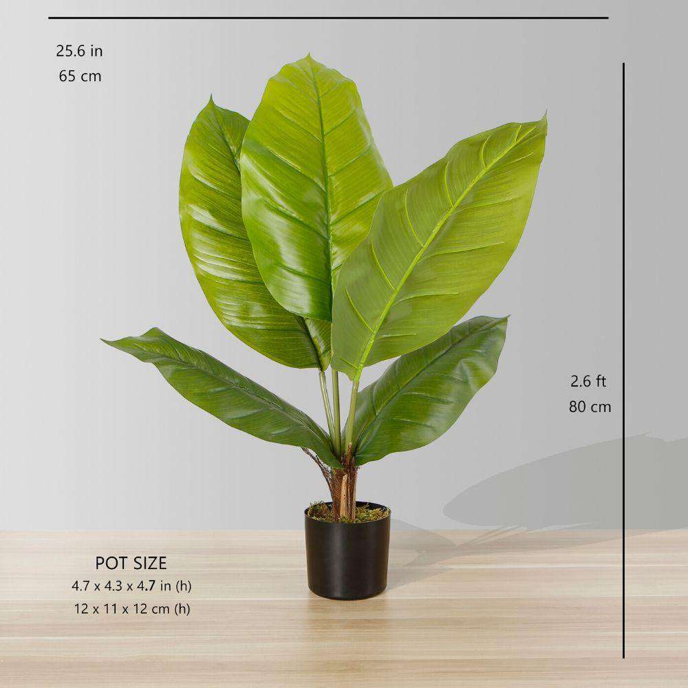 Moka Artificial Spathiphyllum Leaf Potted Plant (Multiple Sizes) 