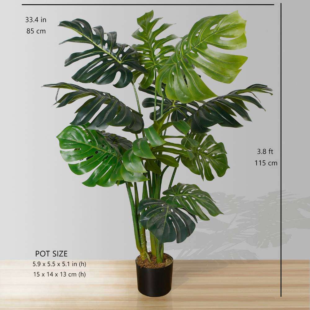 Mona Artificial Monstera Potted Plant 45" 