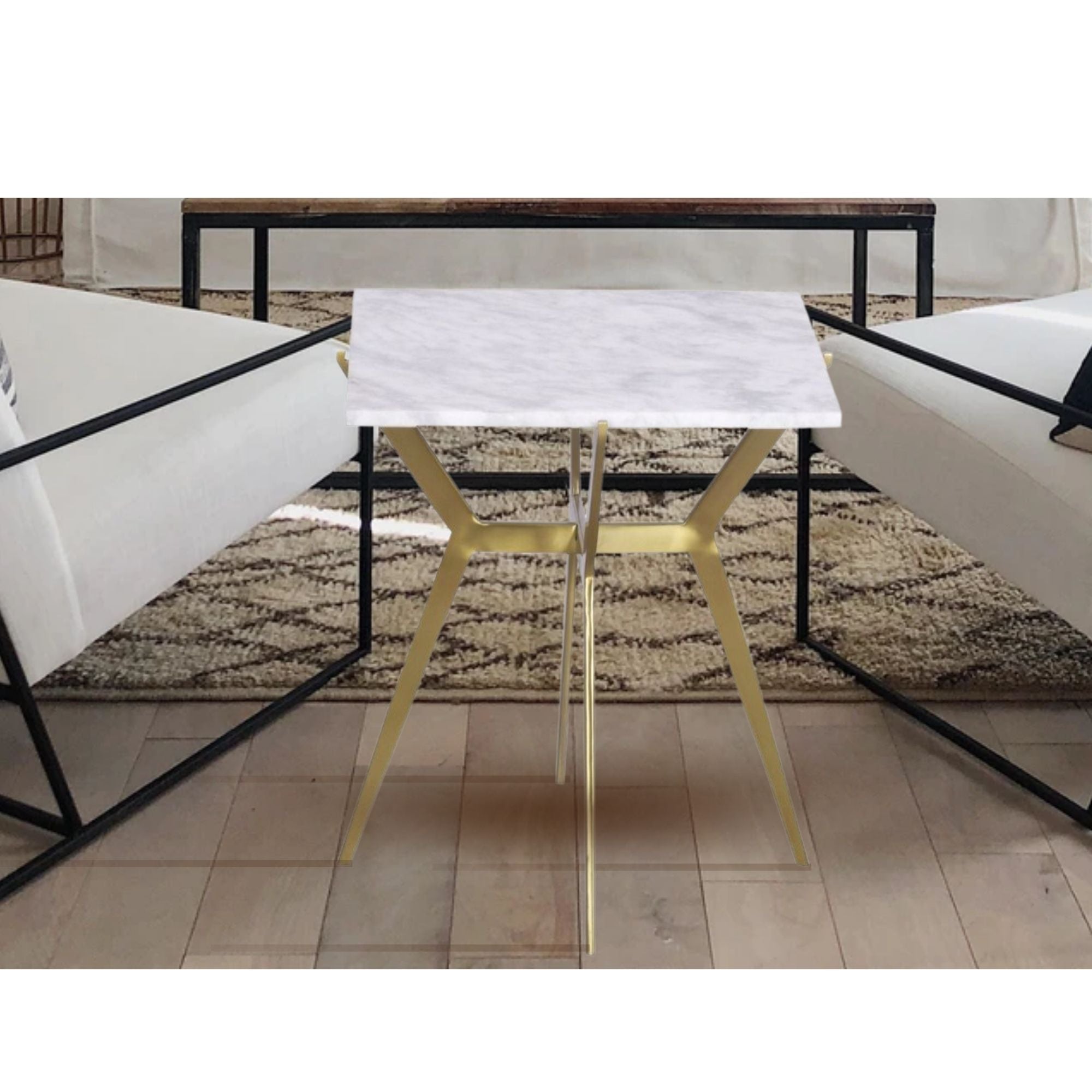 Sevi Square Marble Side Table 