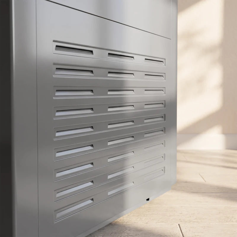 3.5 Cu. Ft. Chest Freezer with Adjustable Temperature Control & Storage Basket - Gray or Black