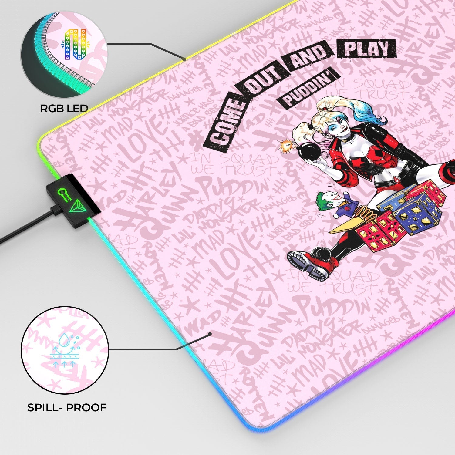 Harley Quinn Gaming Mouse Pad 