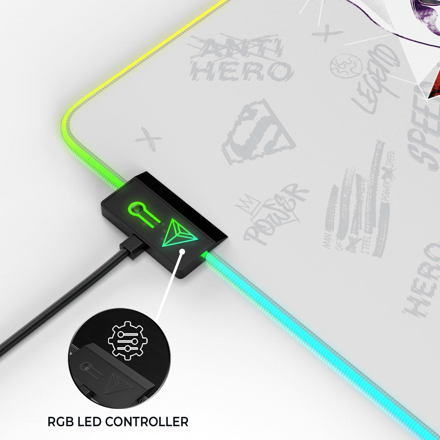 Superman - Truth Honor Courage Gaming Mouse Pad 