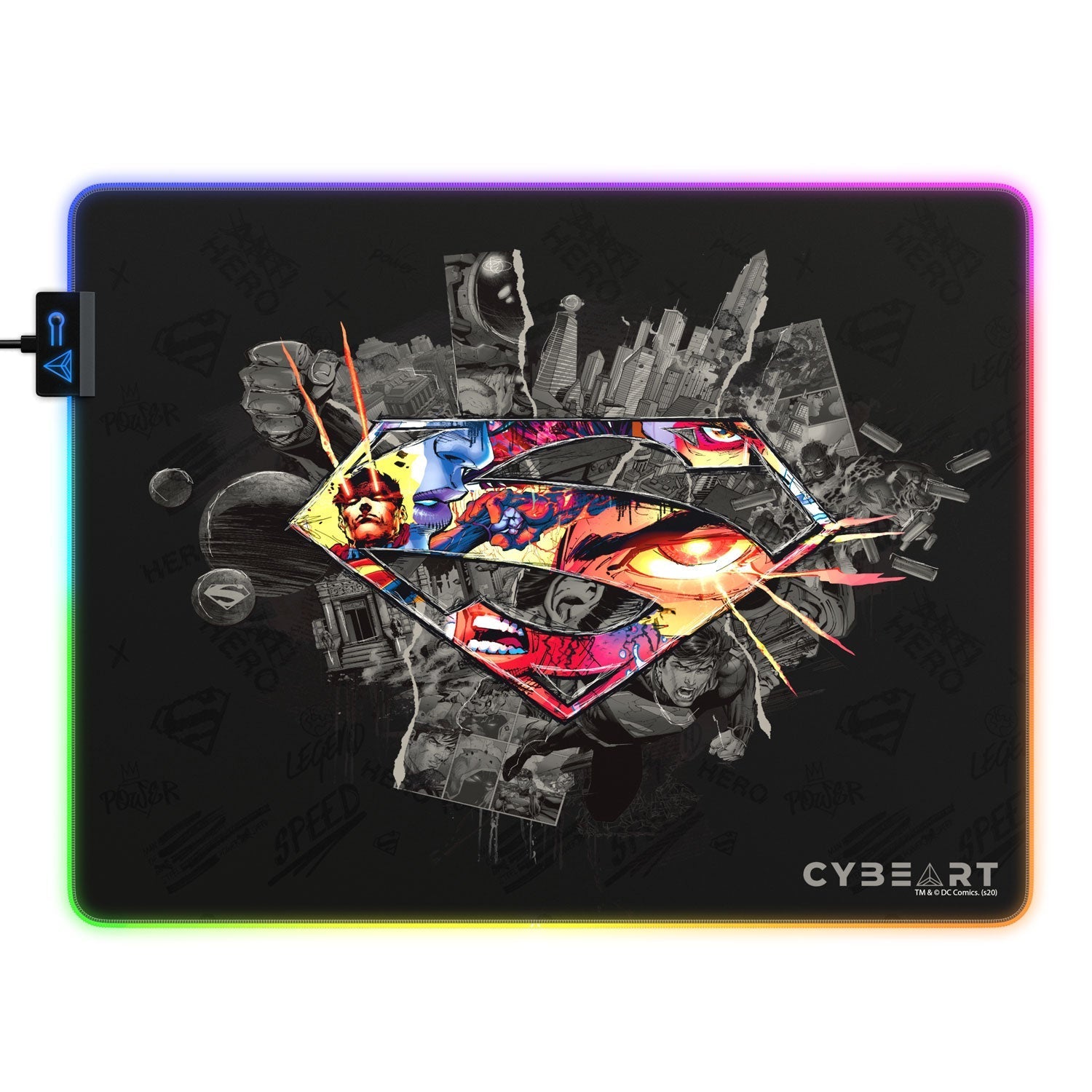 Superman Shield Emblem Gaming Mouse Pad 