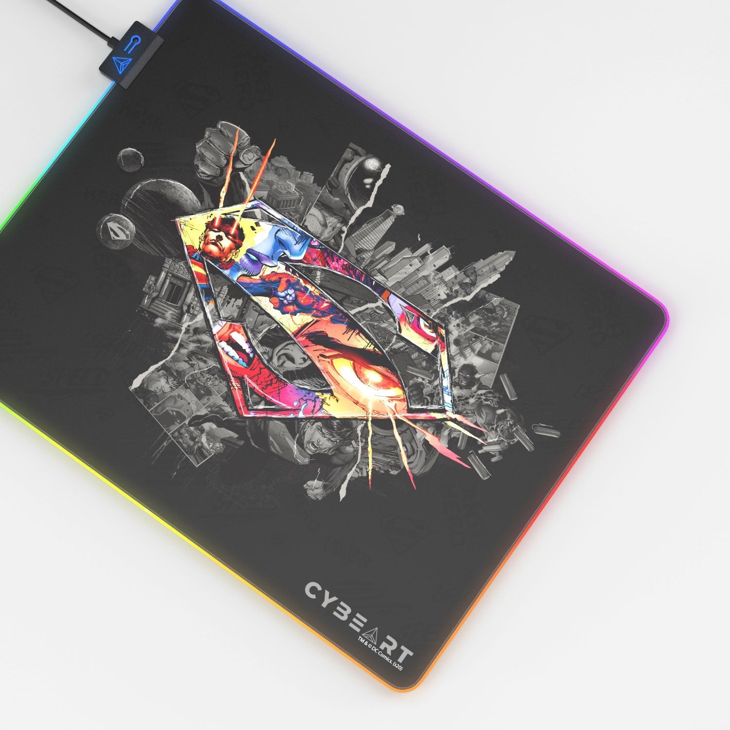 Superman Shield Emblem Gaming Mouse Pad 