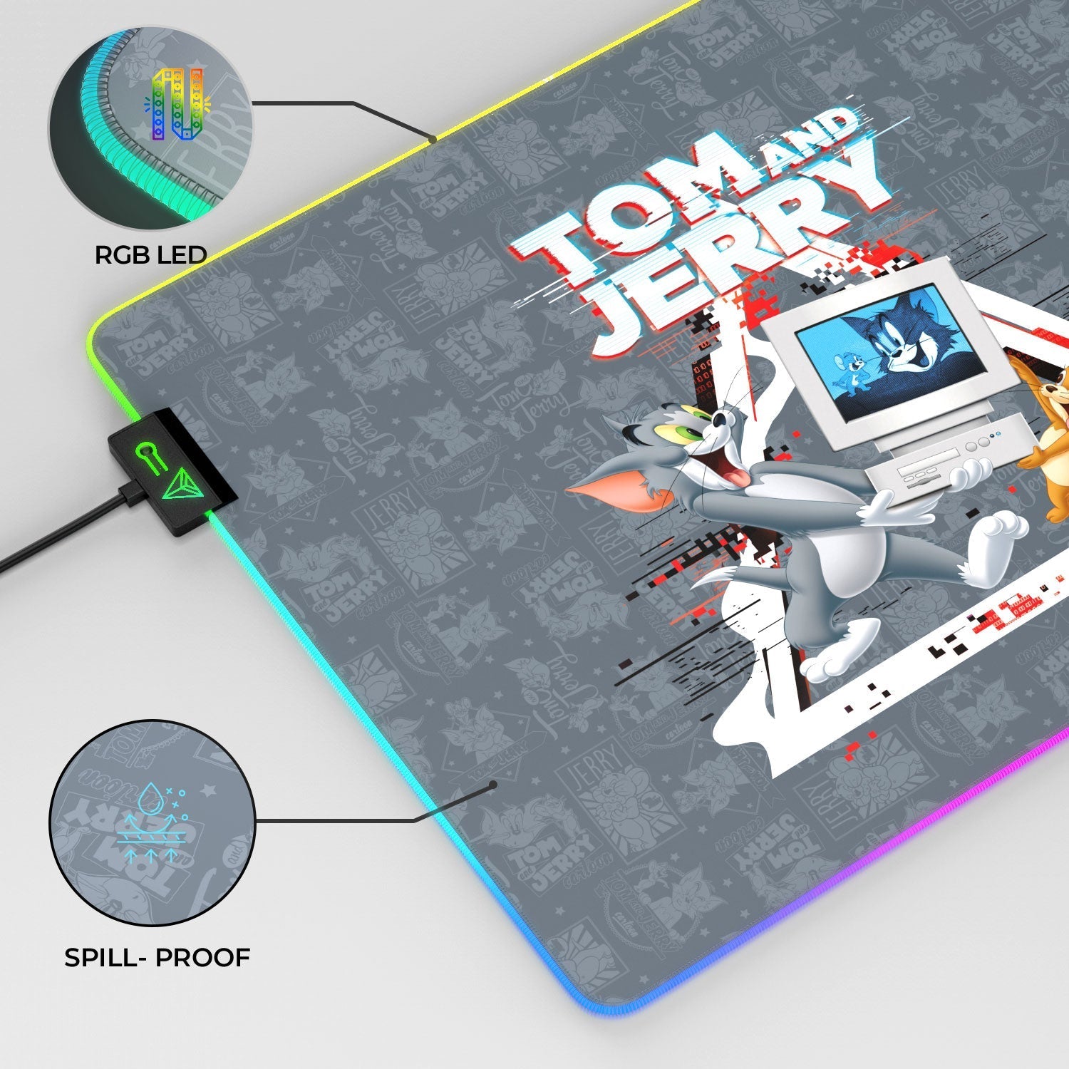 Tom and Jerry Gaming Mouse Pad 