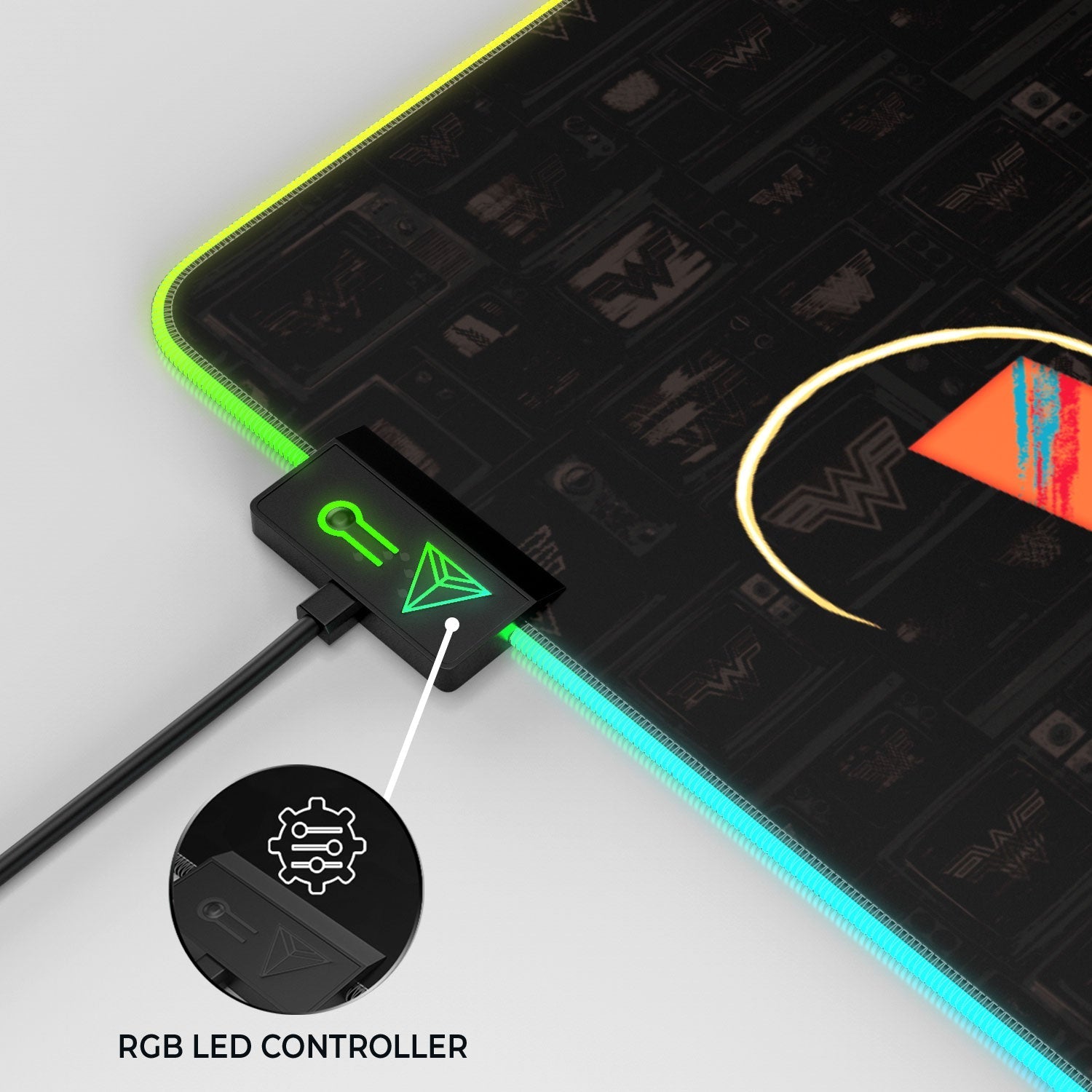 Wonder Woman Vs. Cheetah Gaming Mouse Pad 