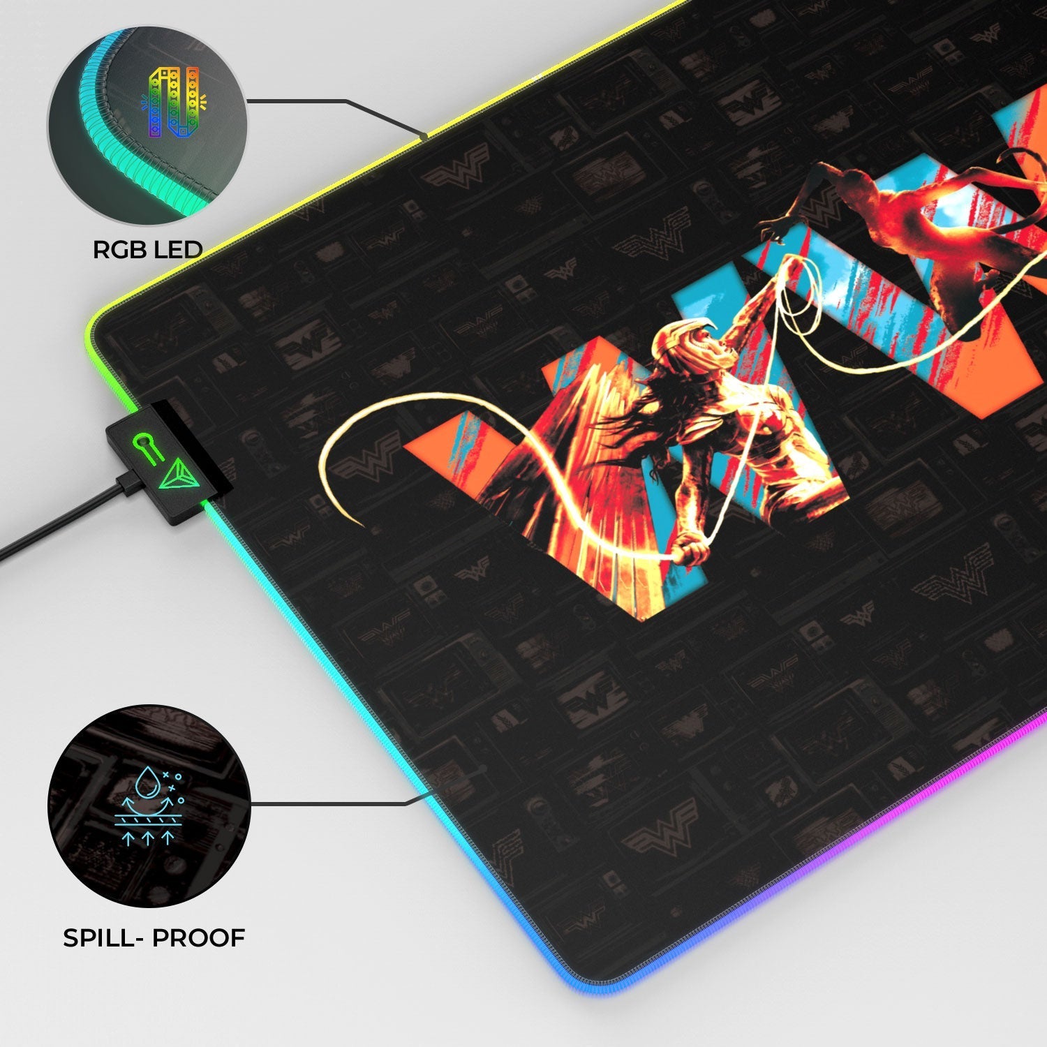 Wonder Woman Vs. Cheetah Gaming Mouse Pad 