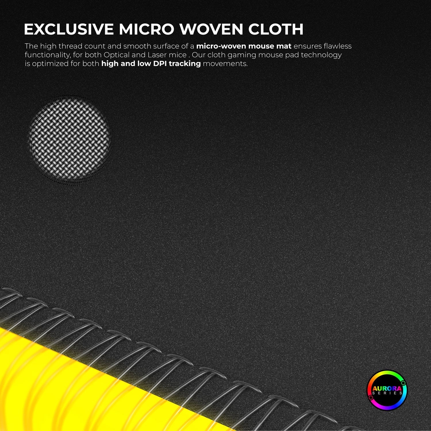 Ghost (Black) Gaming Mouse Pad 