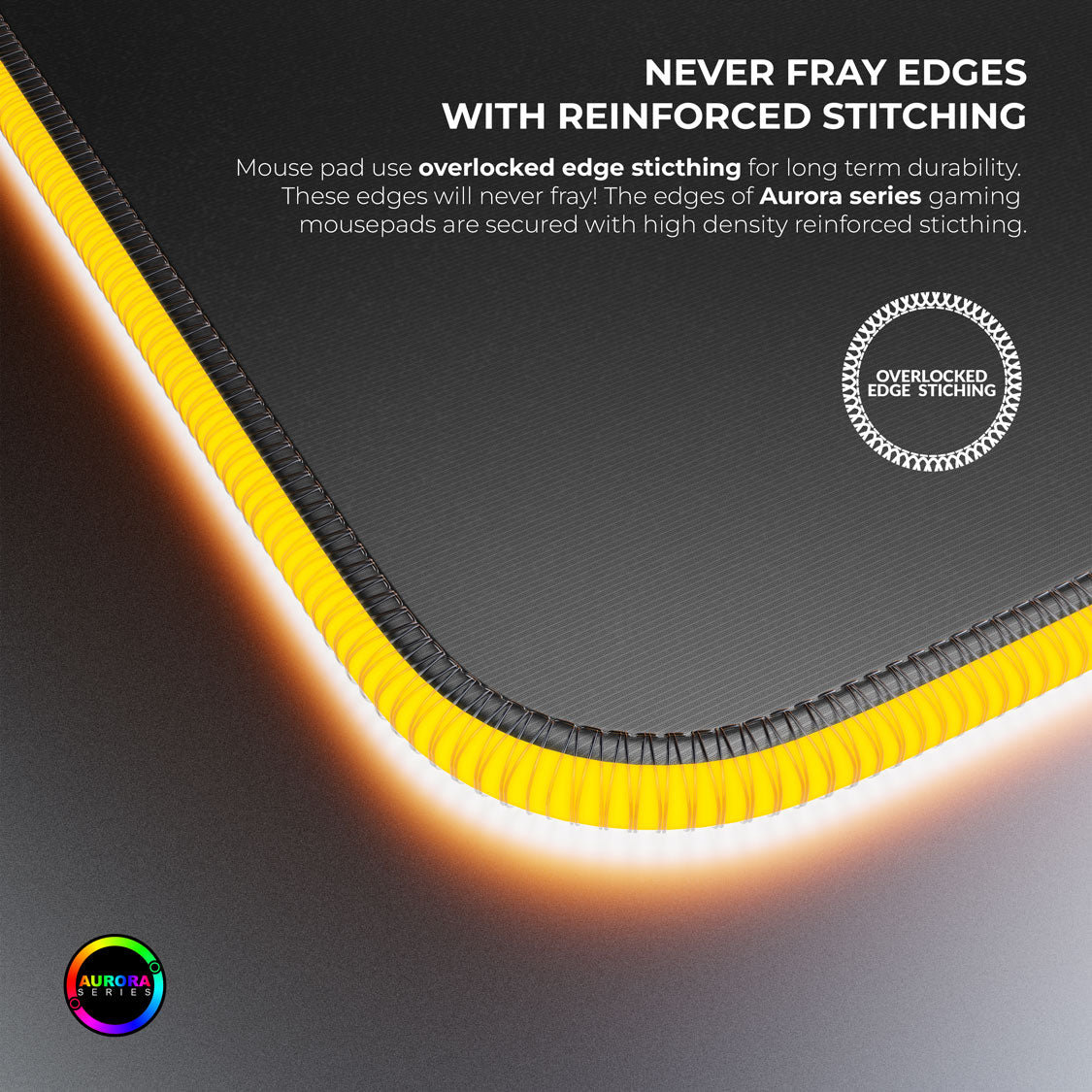 Ghost (Black) Gaming Mouse Pad 