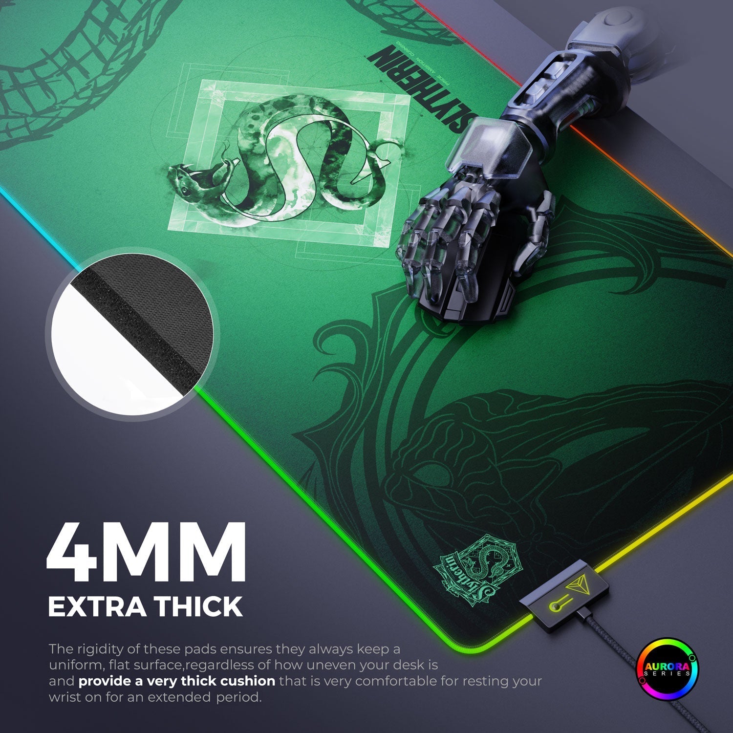 Slytherin Gaming Mouse Pad 