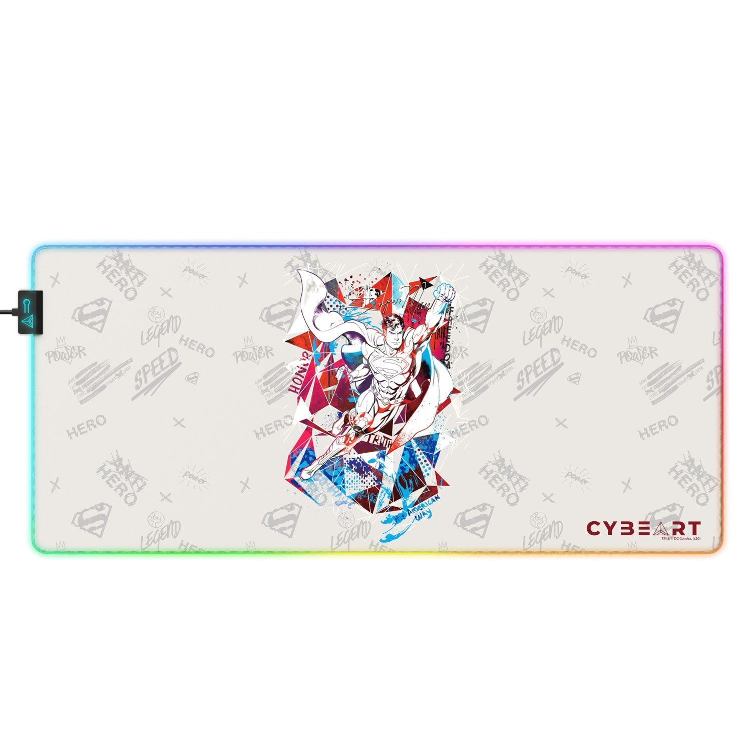 Superman - Truth Honor Courage Gaming Mouse Pad 