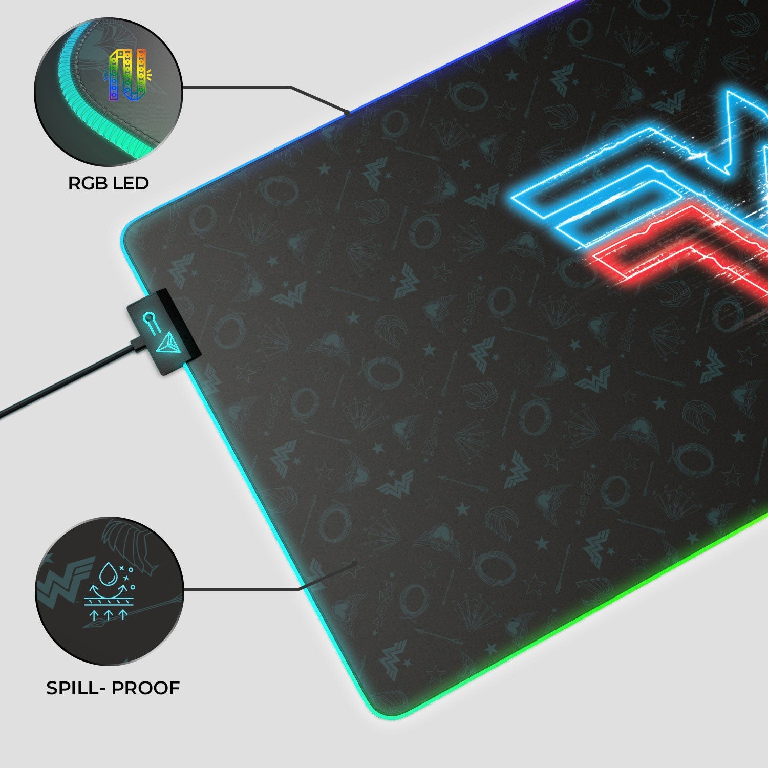 Wonder Woman - Electrified Gaming Mouse Pad 