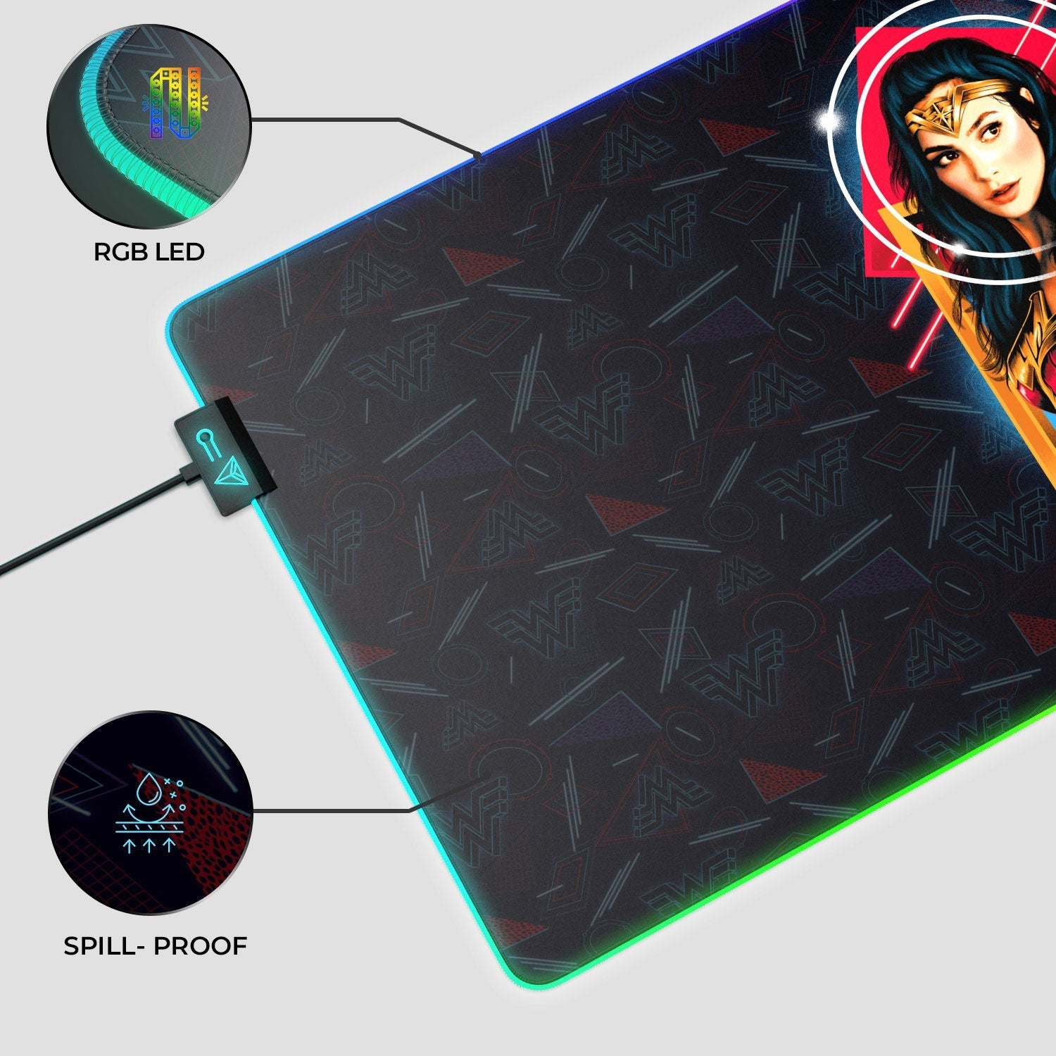 Wonder Woman - Portrait Gaming Mouse Pad 