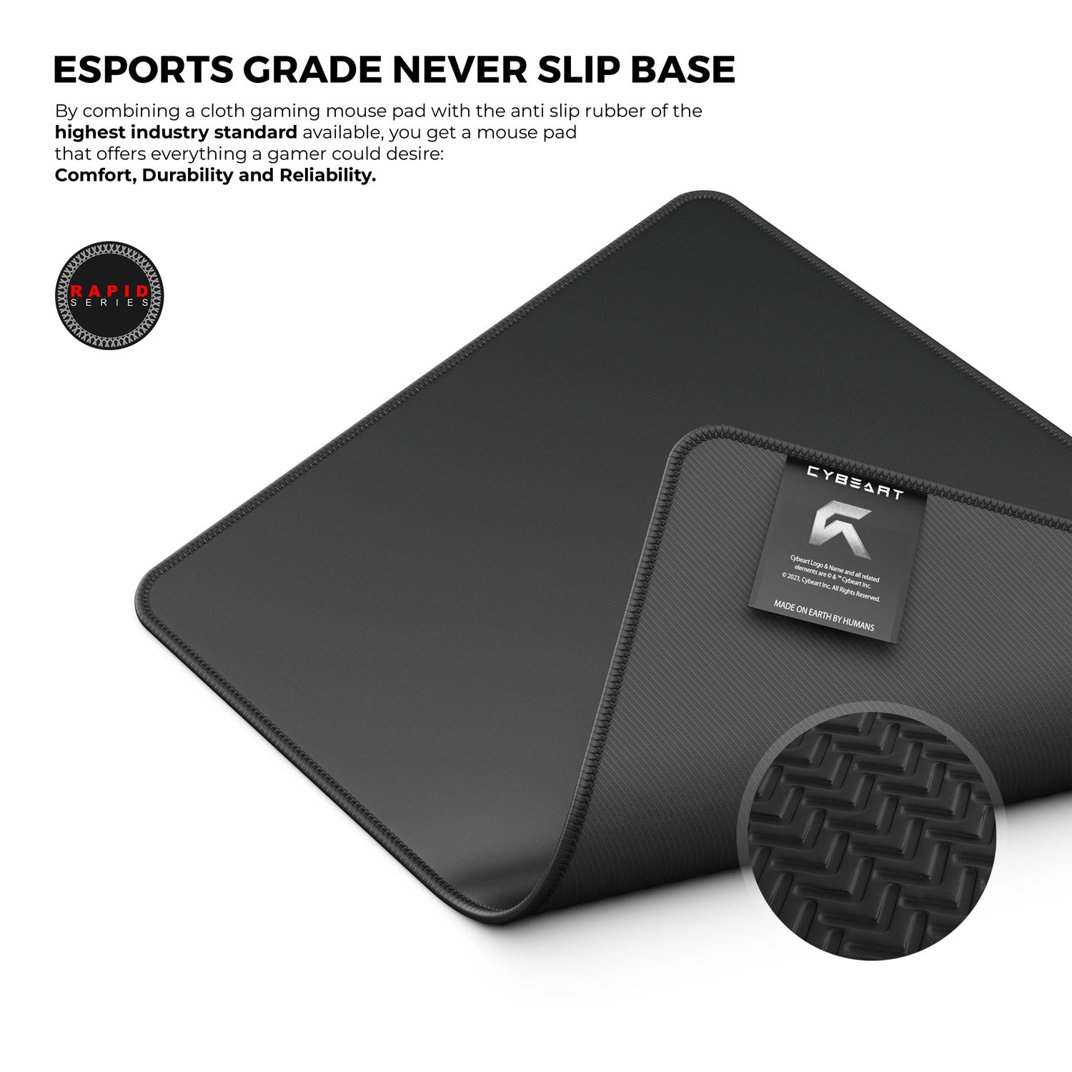 Ghost (Black) Gaming Mouse Pad 