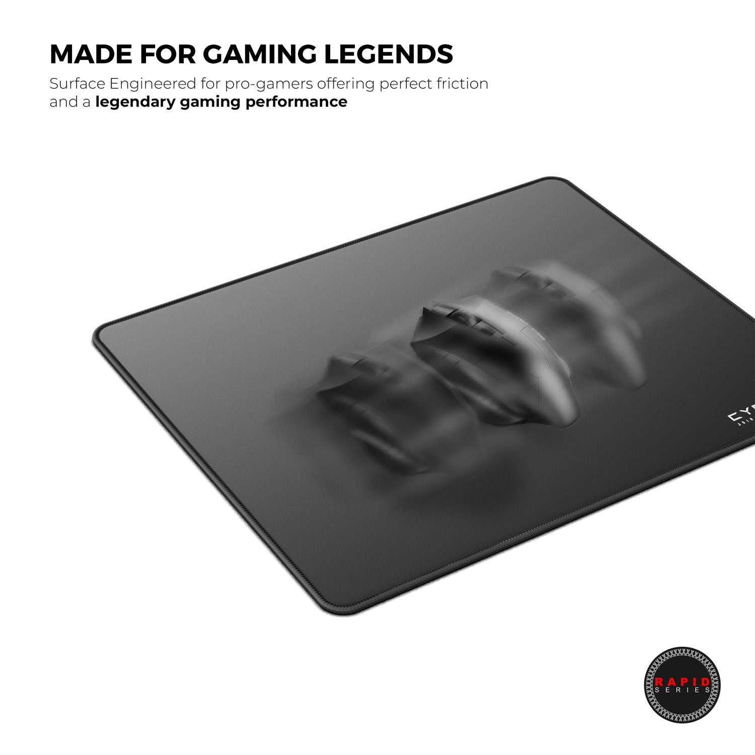 Ghost (Black) Gaming Mouse Pad 