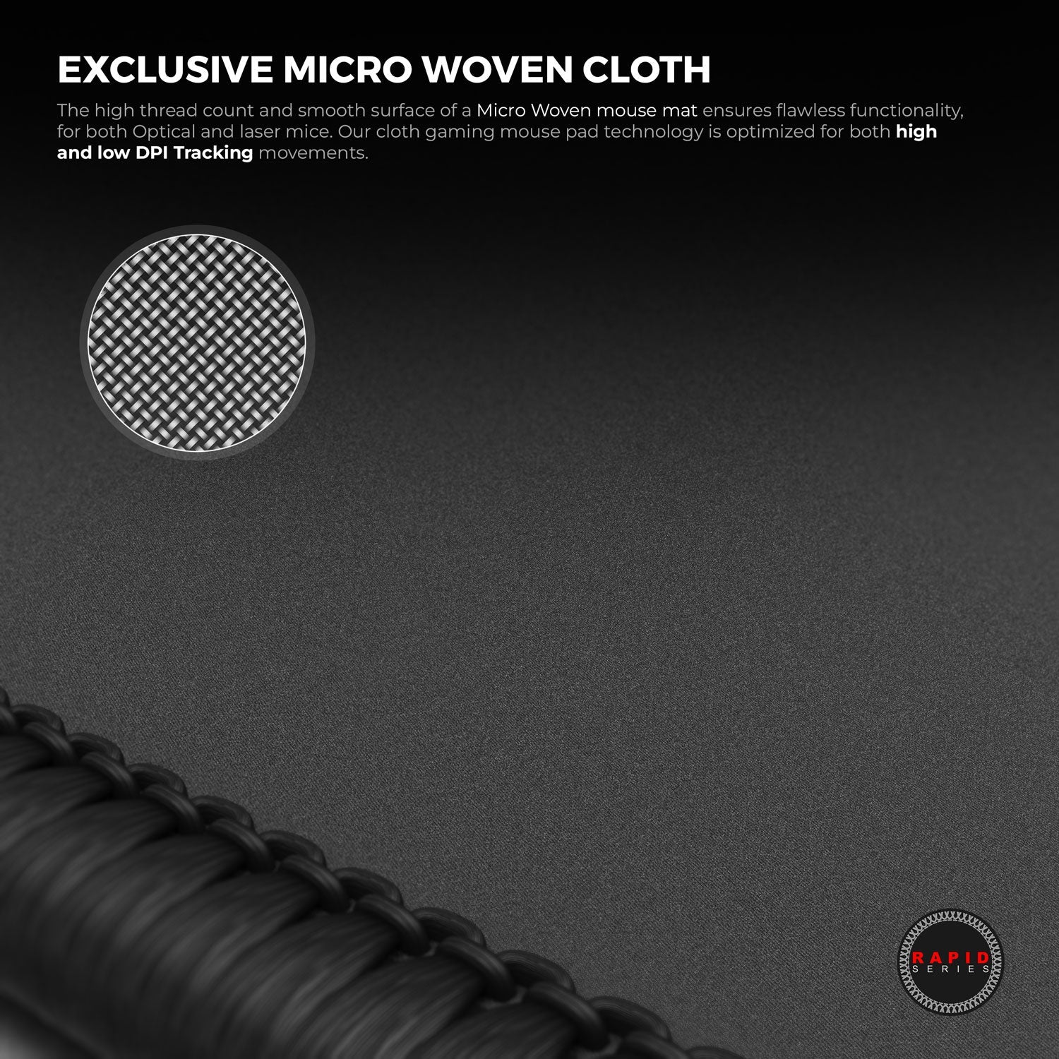 Ghost (Black) Gaming Mouse Pad 