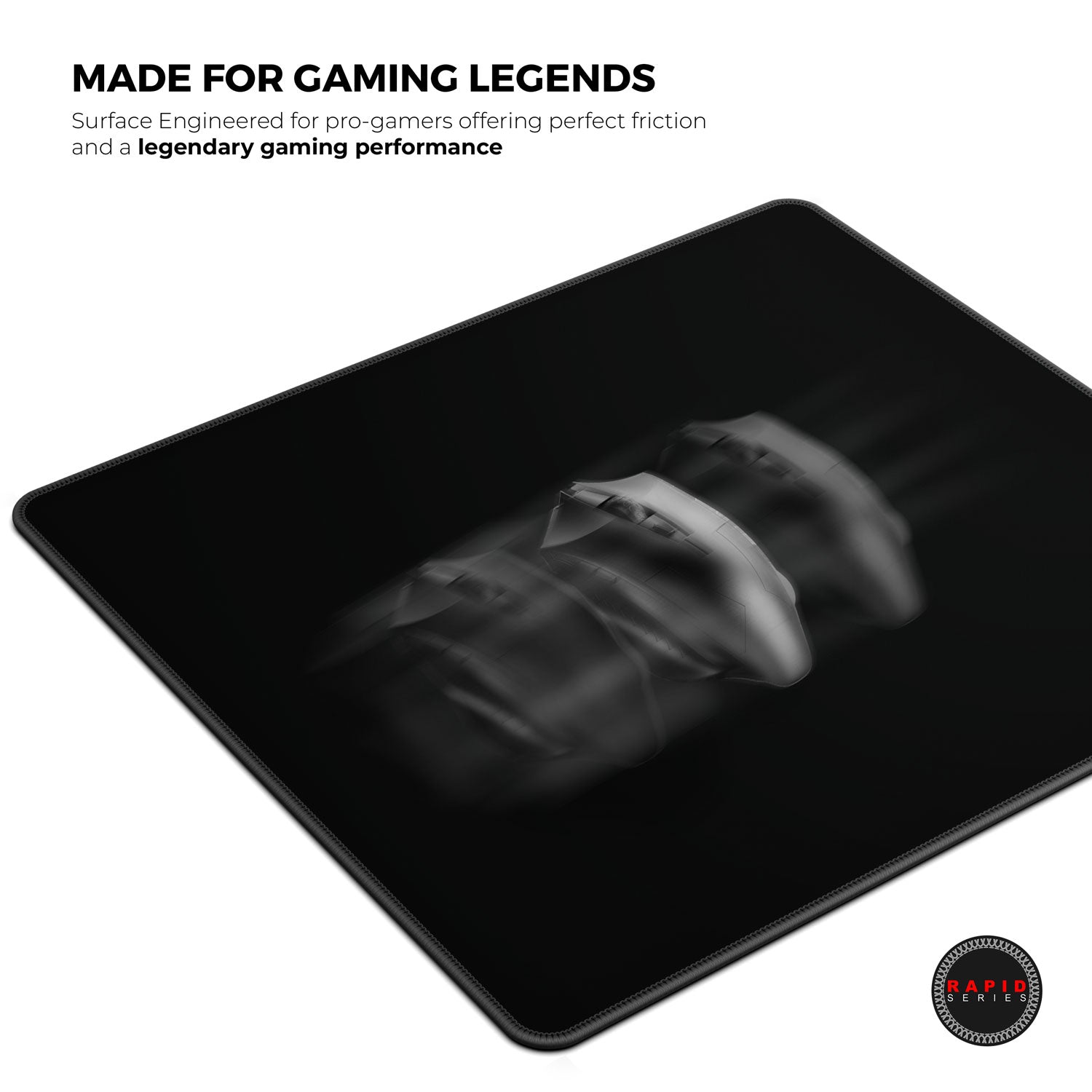 Ghost (Black) Gaming Mouse Pad 