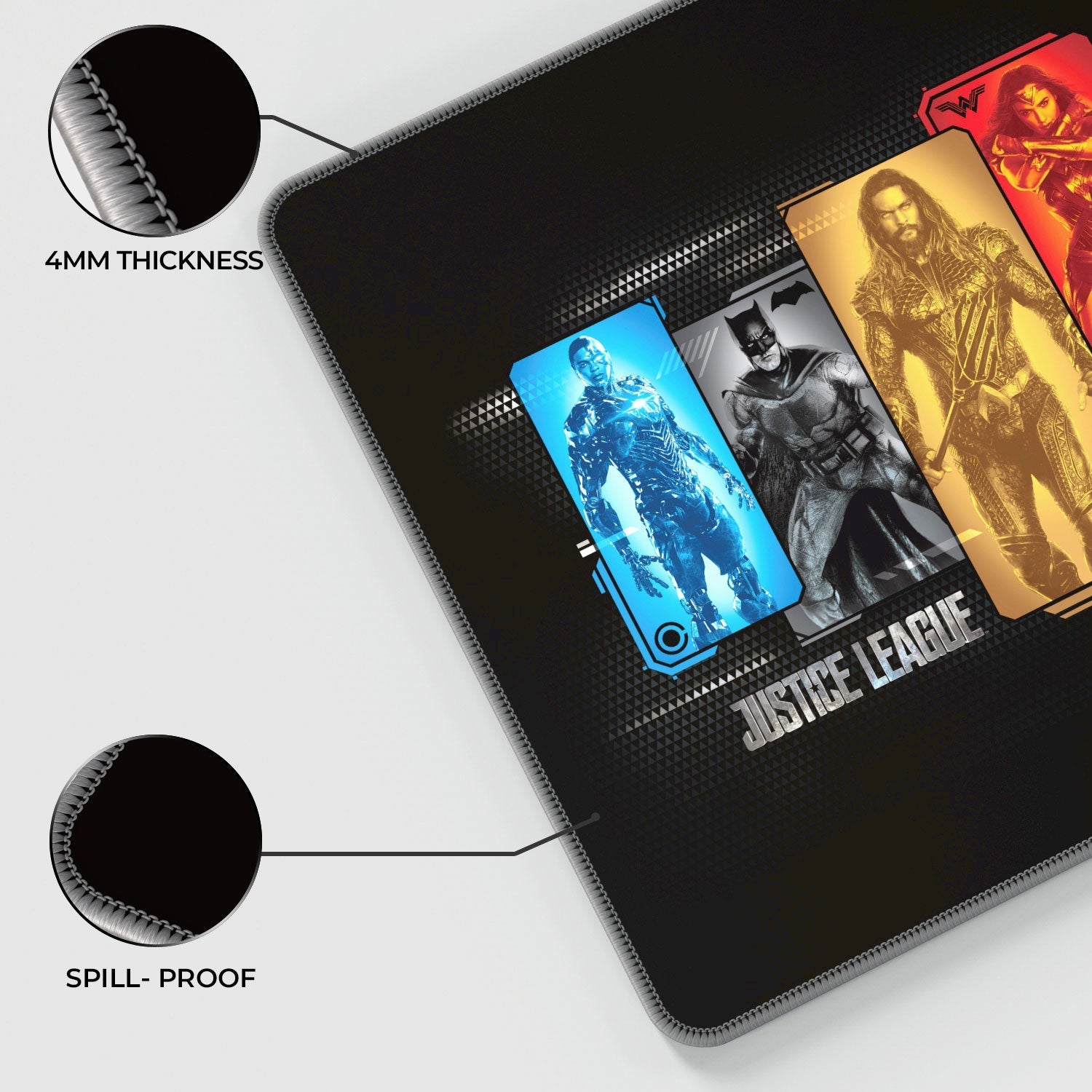 Justice League - Character Portraits Gaming Mouse Pad 