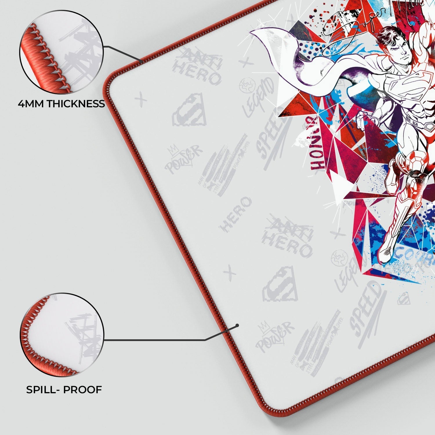 Superman - Truth Honor Courage Gaming Mouse Pad 