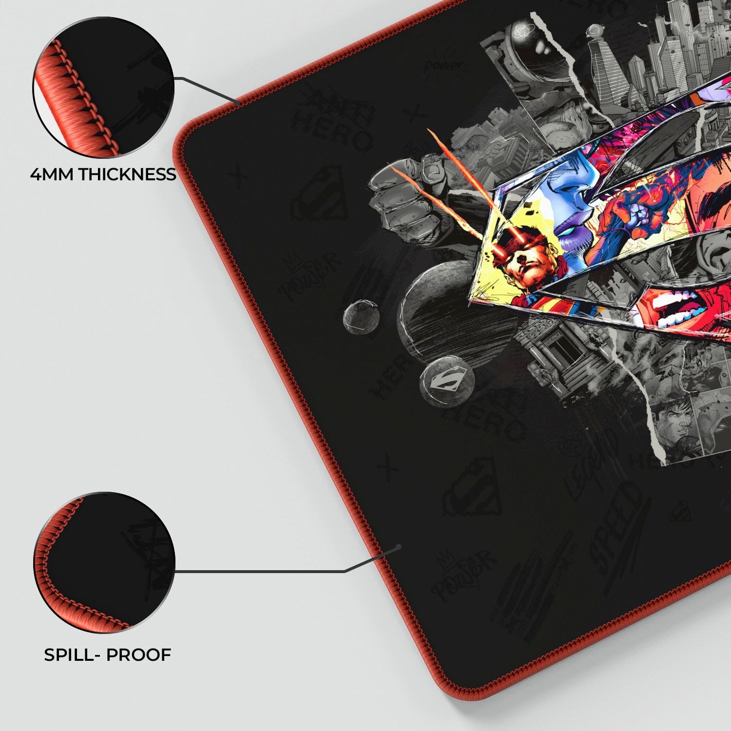 Superman Shield Emblem Gaming Mouse Pad 