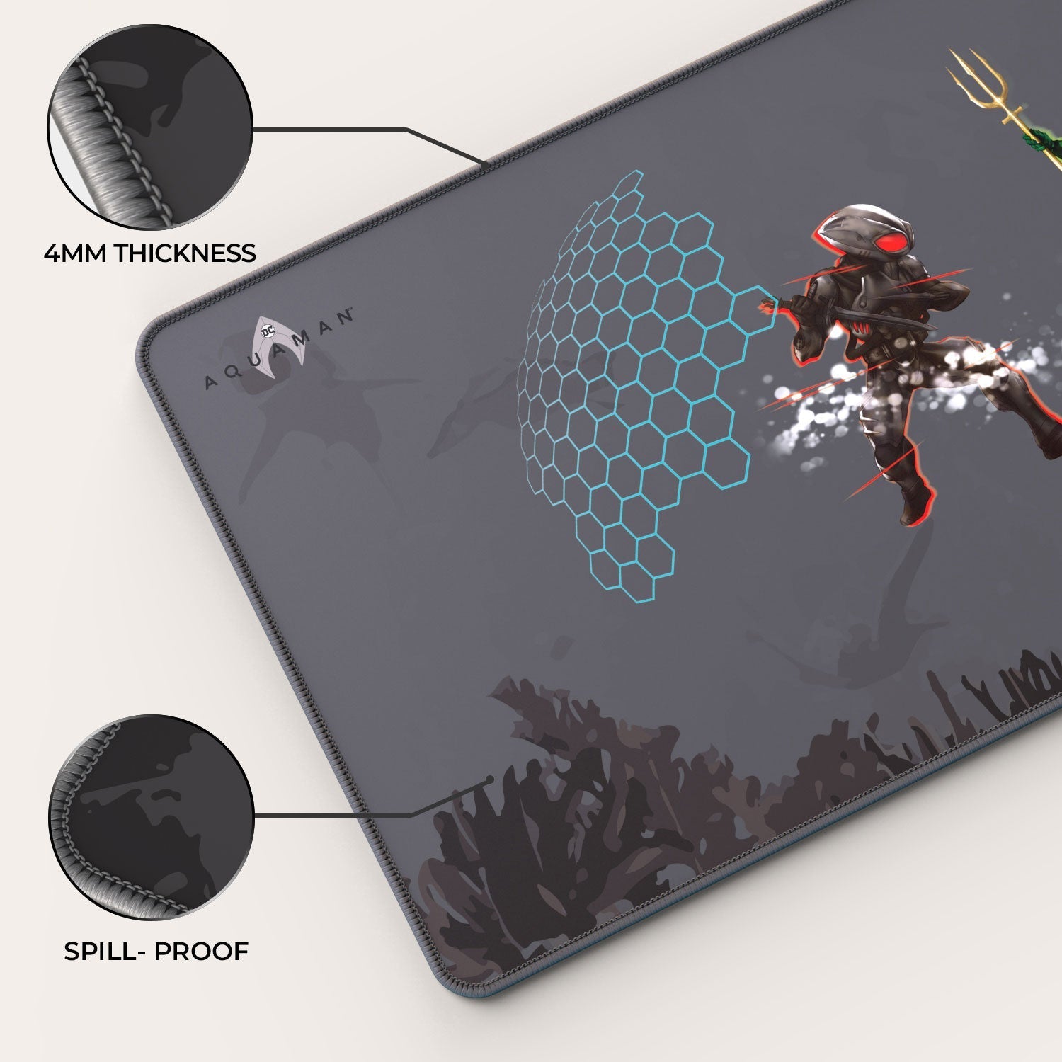 Aquaman Vs. Black Manta Gaming Mouse Pad 