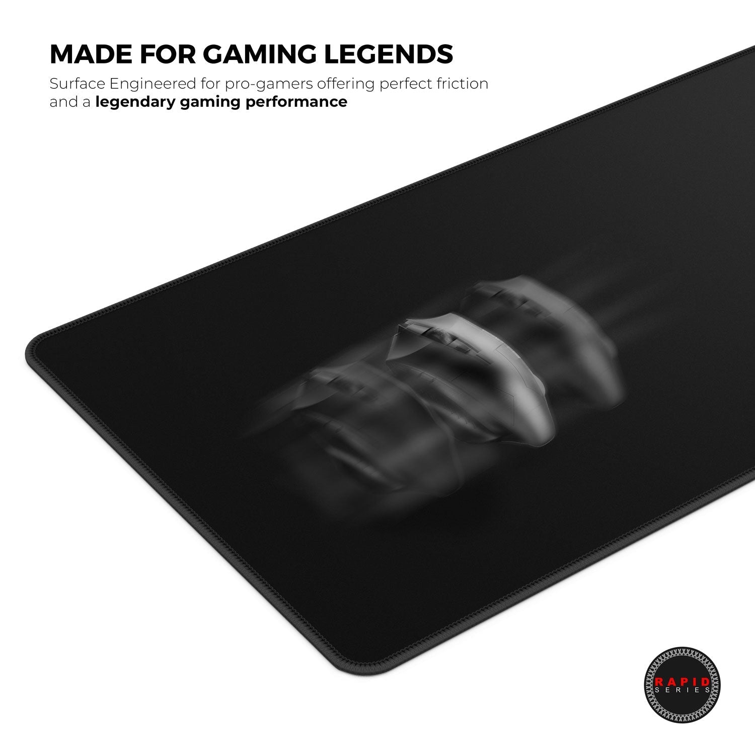 Ghost (Black) Gaming Mouse Pad 