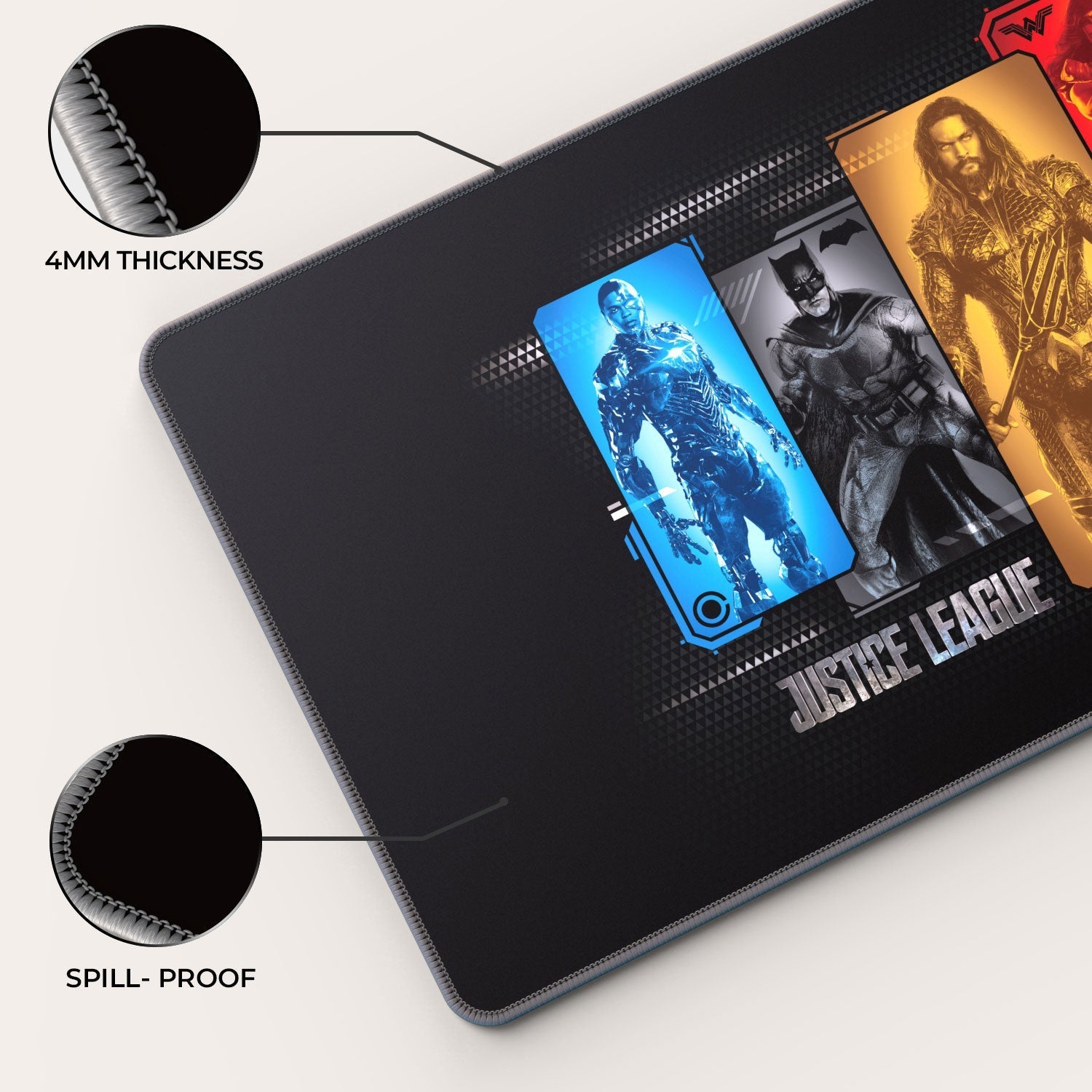 Justice League - Character Portraits Gaming Mouse Pad 