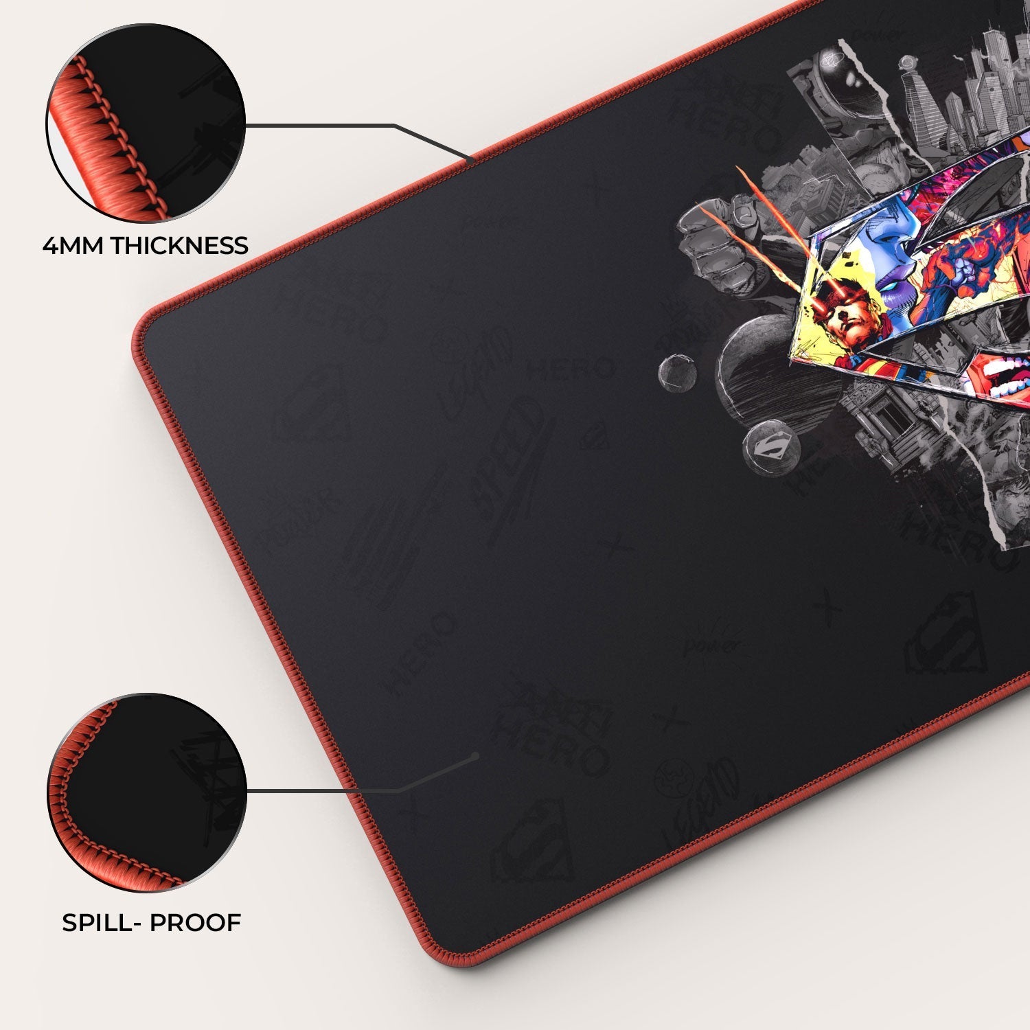 Superman Shield Emblem Gaming Mouse Pad 