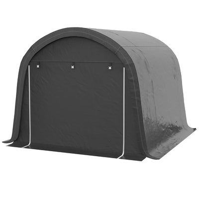 Outsunny 10'x10' Outdoor Storage Tent Heavy Duty Waterproof Portable Shed for Bikes Motorcycles Garden Tools 