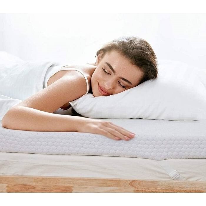 Full size 3-inch Memory Foam Mattress Topper with Removeable Baffle Box Cover - Free Shipping 