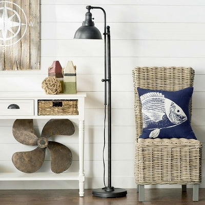 65-inch Tall Floor Lamp Task Light in Distressed Metal Finish - Free Shipping 