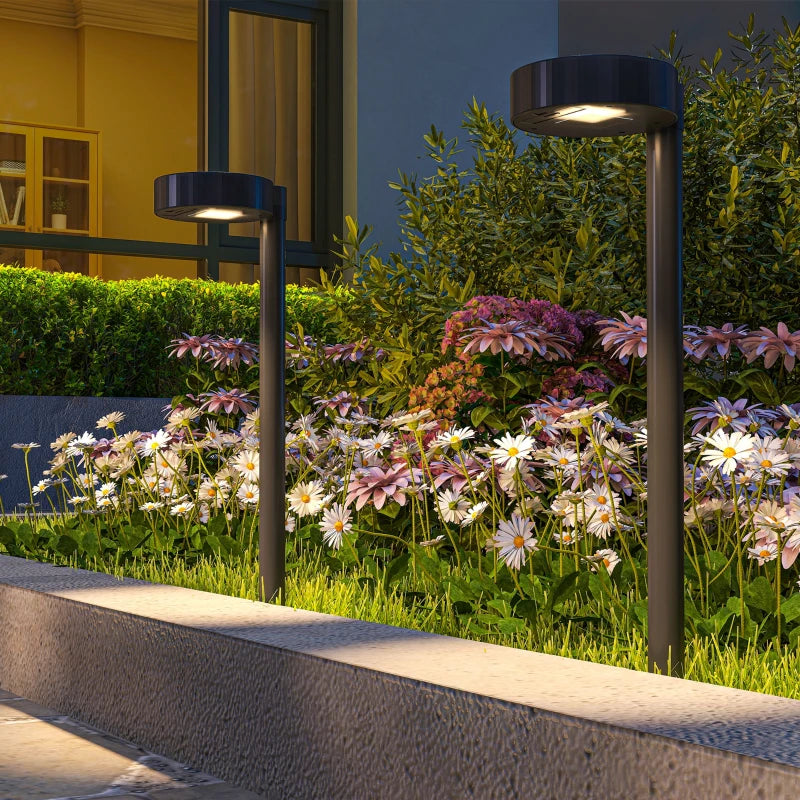 8 Pack Solar Garden Lights Outdoor Auto On/Off Solar Pathway Lights, IP44 for Driveway, Walkway, Yard Landscape Lighting