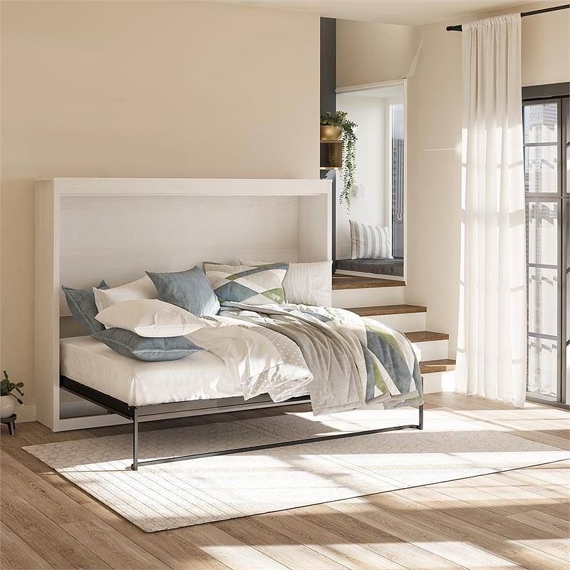 Full size Murphy Bed Daybed in Ivory White Oak Finish - Free Shipping 