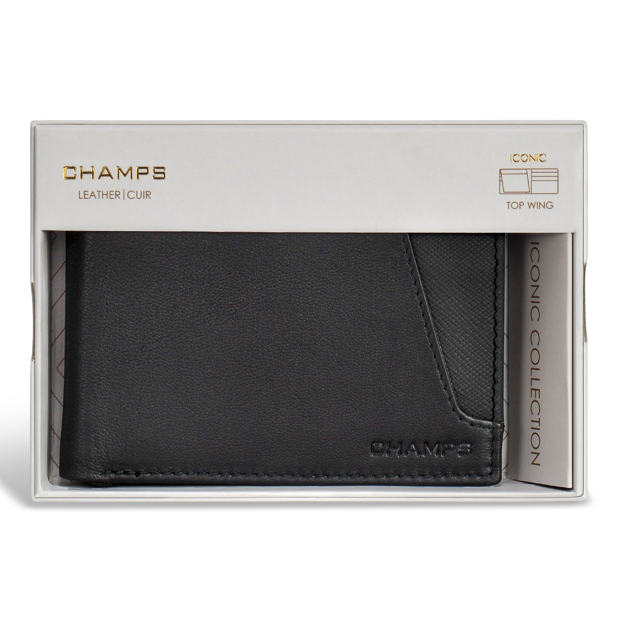 Iconic / Leather Top Wing Wallet 