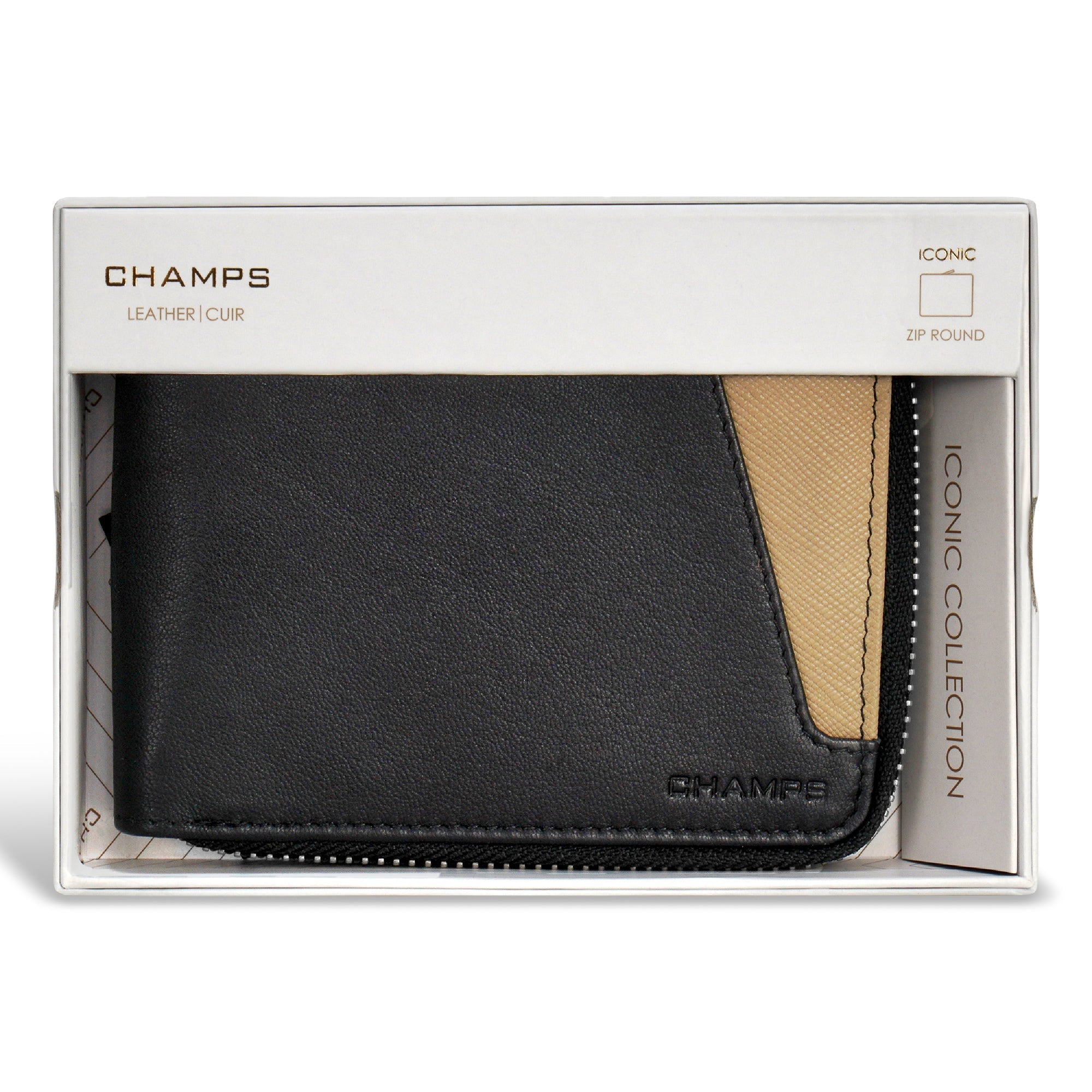 Iconic / Leather Zip Around Wallet 