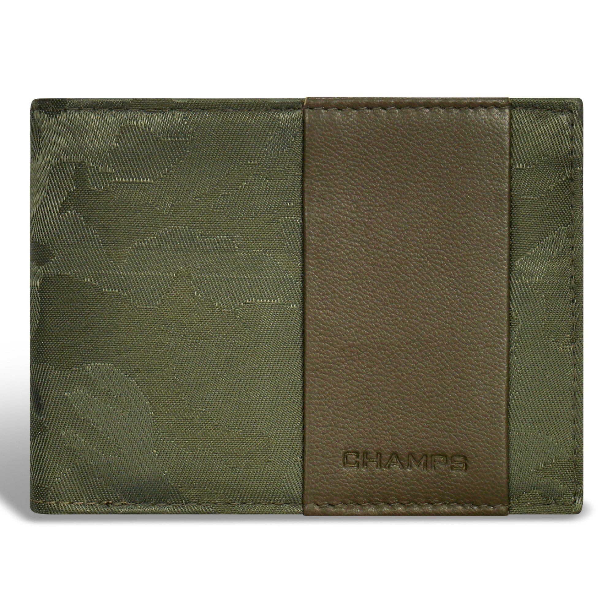 Camo / Leather Bi-Fold Wallet 