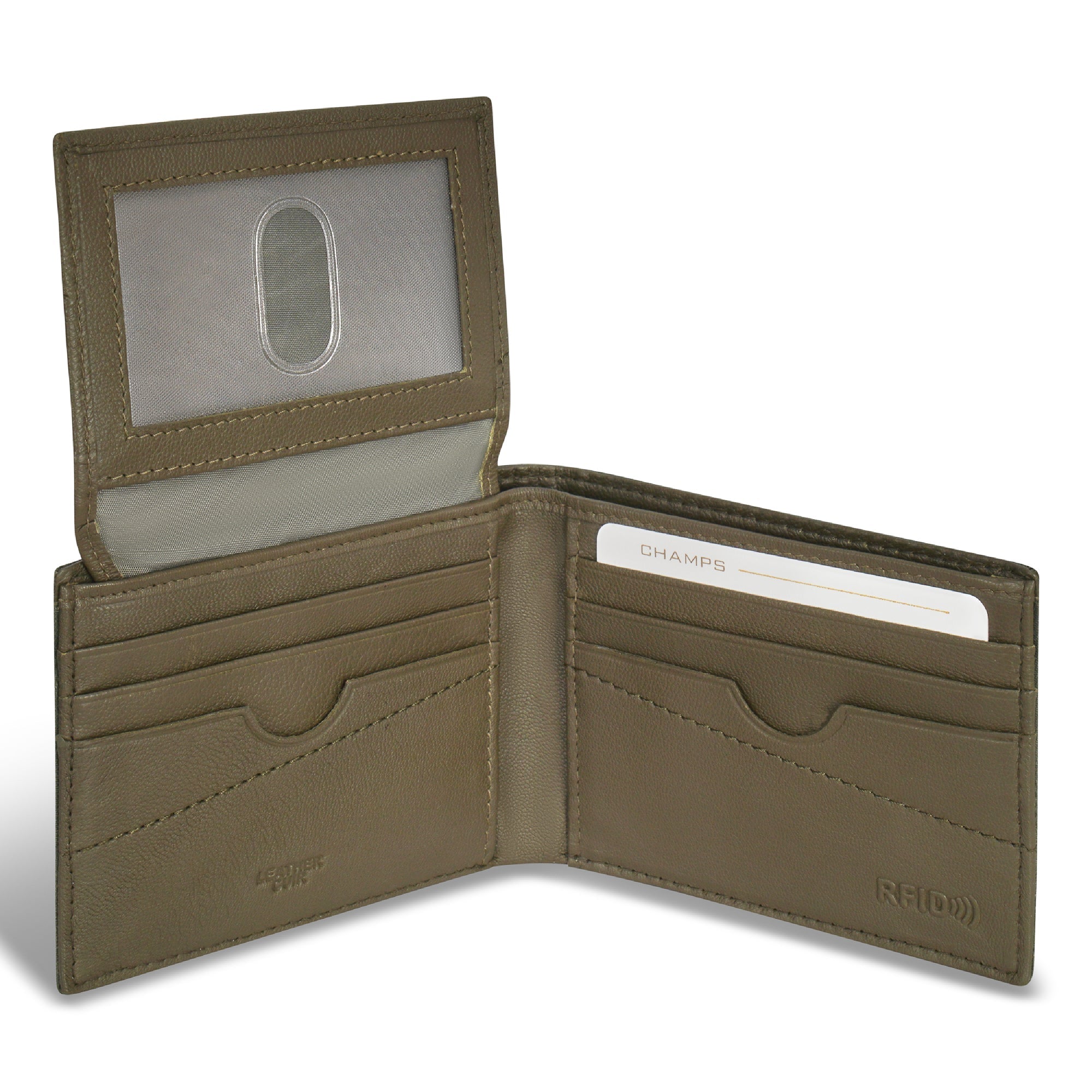 Camo / Leather Top Wing Wallet 